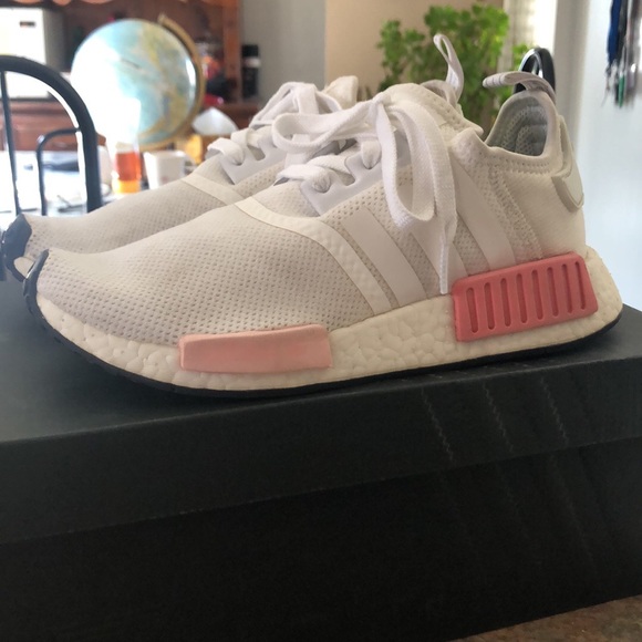 White and Pink Adidas NMDs - Picture 4 of 4